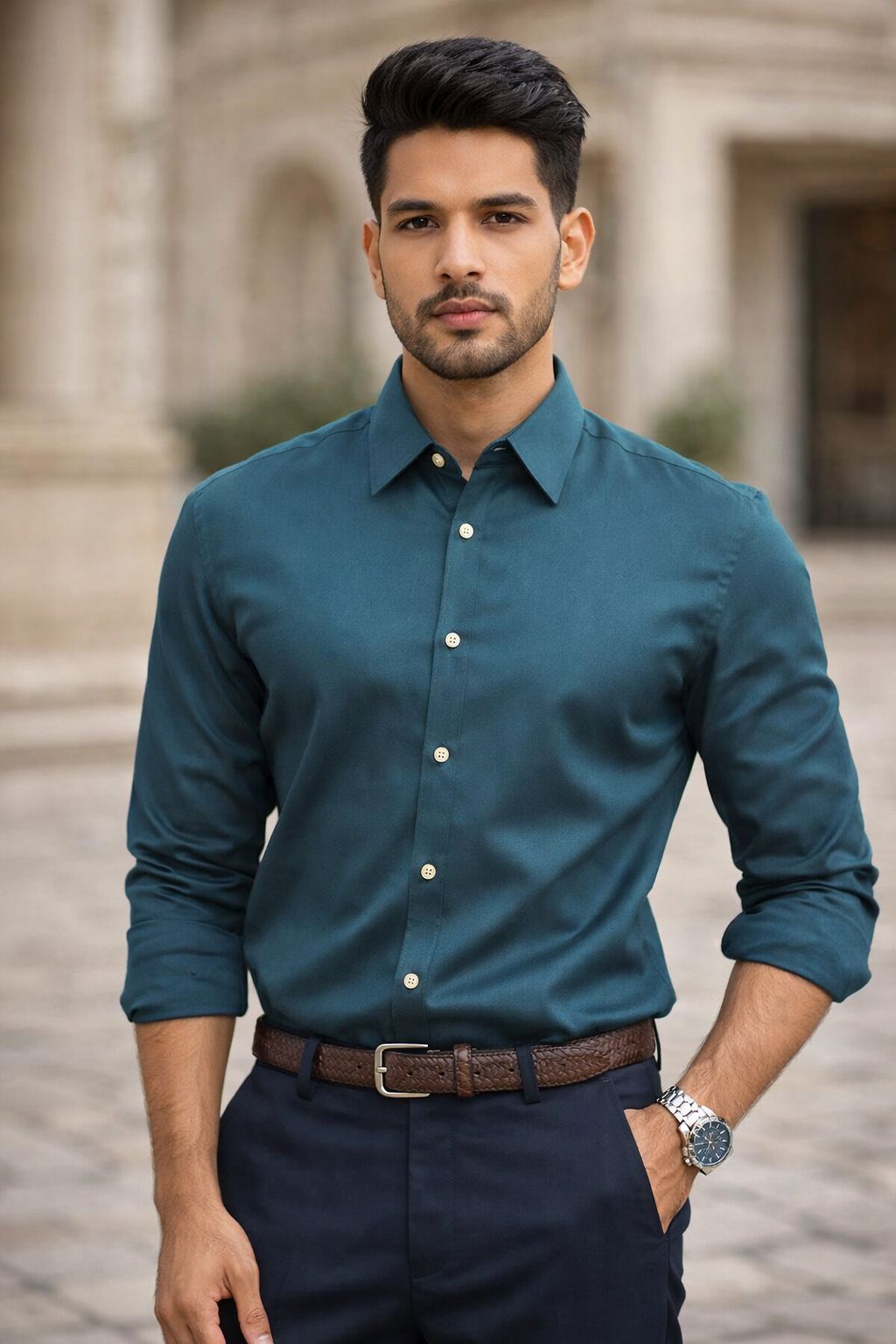 Party Wear Shirt  Premium Stretch Fabric