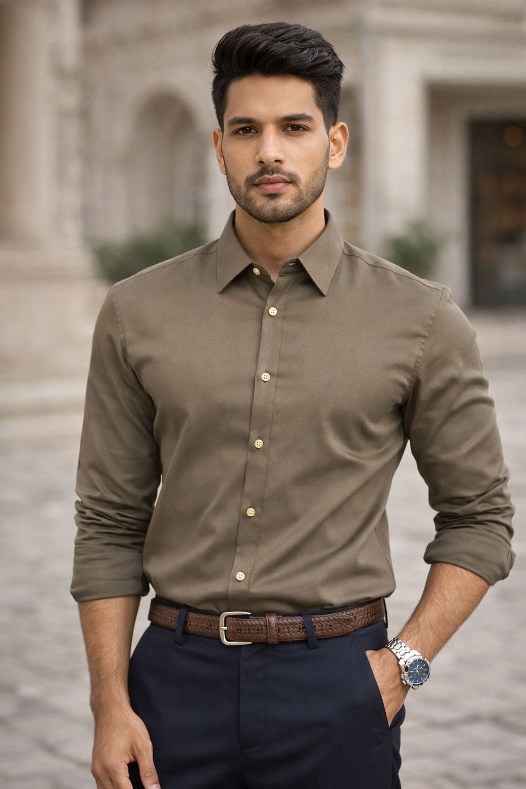 Party Wear Shirt  Premium Stretch Fabric